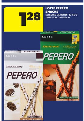 LOTTE PEPERO SNACKS, 32-50 G