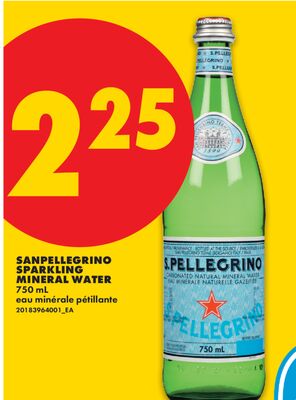 SANPELLEGRINO SPARKLING MINERAL WATER, 750 mL