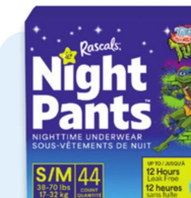 Rascals Night Pants nighttime underwear