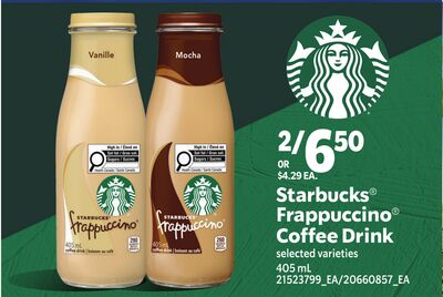STARBUCKS® FRAPPUCCINO® COFFEE DRINK, 405 ML