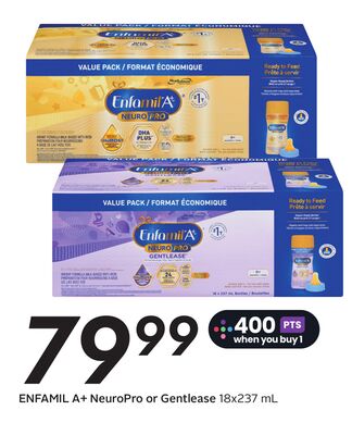 ENFAMIL A+ NeuroPro or Gentlease