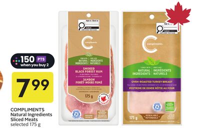 COMPLIMENTS Natural Ingredients Sliced Meat