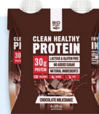 BioSteel protein ready-to-drink milkshakes