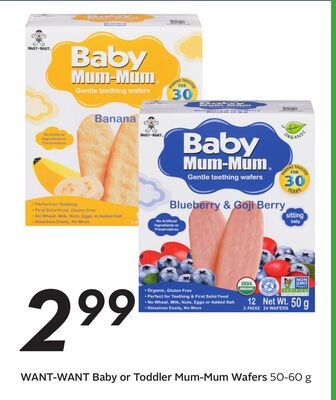 Baby or Toddler Mum-Mum Wafers