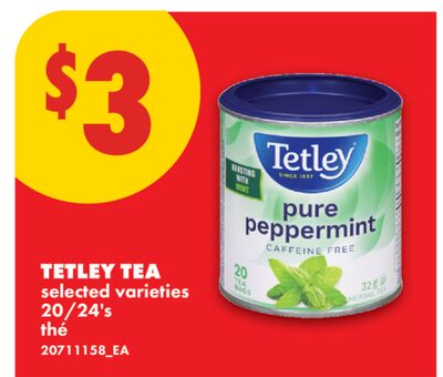 TETLEY TEA, 20/24's