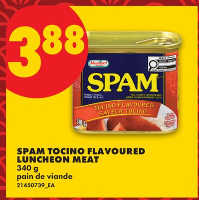 SPAM TOCINO FLAVOURED LUNCHEON MEAT, 340 g