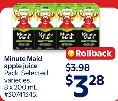 Minute Maid apple juice