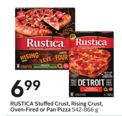 RUSTICA Stuffed Crust, Rising Crust, Oven-Fired or Pan Pizza