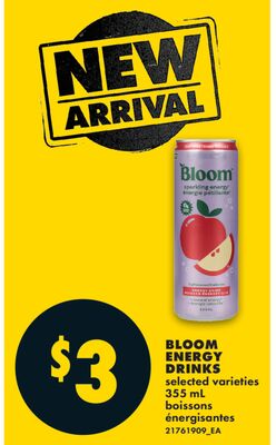 BLOOM ENERGY DRINKS, 355 mL