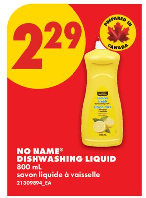 NO NAME® DISHWASHING LIQUID, 800 mL