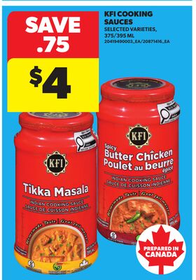 KFI COOKING SAUCES, 375/395 ML