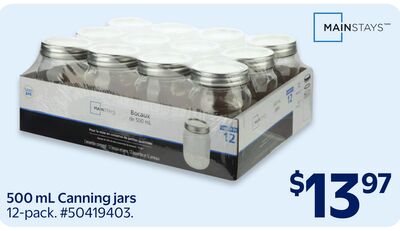 500 mL Canning Jars
