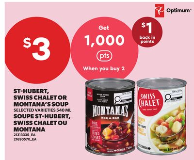 ST-HUBERT, SWISS CHALET OR MONTANA'S SOUP, 540 ML