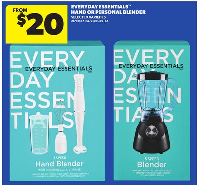 EVERYDAY ESSENTIALS™ HAND OR PERSONAL BLENDER