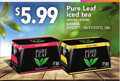 PURE LEAF ICED TEA, 6X340 ML