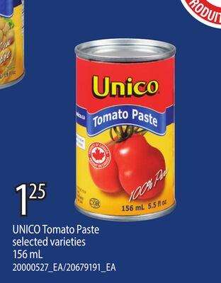 UNICO TOMATO PASTE, 156 ML