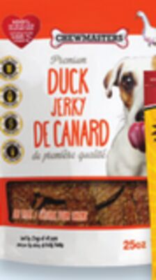 Chewmasters dog treats duck jerky