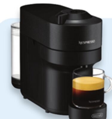 Vertuo Pop coffee and espresso machine by Breville or De'Longhi