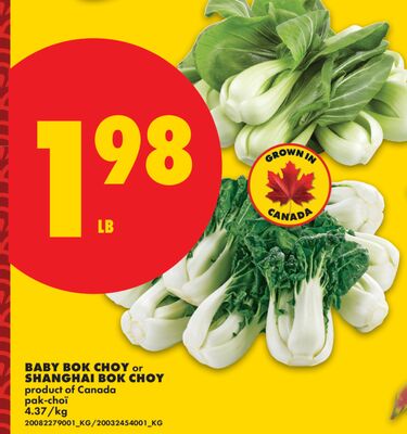 BABY BOK CHOY or SHANGHAI BOK CHOY