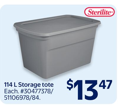 Sterilite 114 L Storage tote