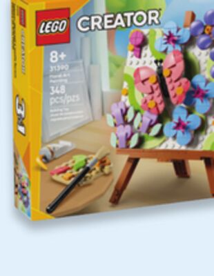 Floral Art Decor Painting or Art Fashion Bag with Storage sets