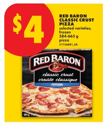 RED BARON CLASSIC CRUST PIZZA, 584-665 g