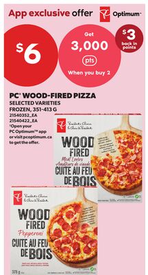 PC WOOD-FIRED PIZZA, 351-413 G