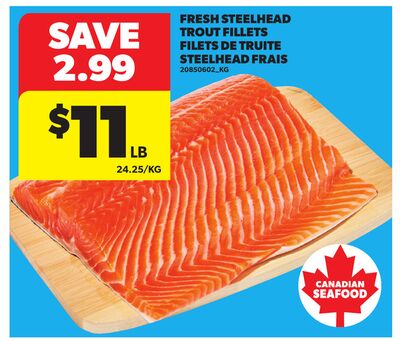 FRESH STEELHEAD TROUT FILLETS