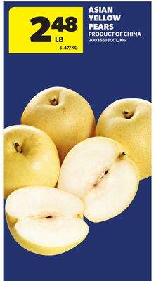 ASIAN YELLOW PEARS