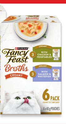 Purina Fancy Feast Broths cat treats variety pack