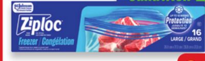 Ziploc snack, sandwich or freezer bags