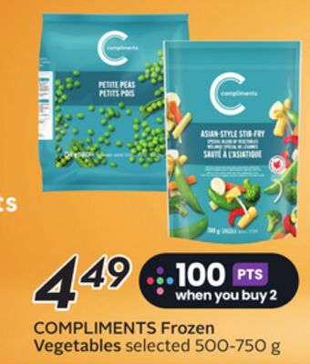 COMPLIMENTS Frozen Vegetables
