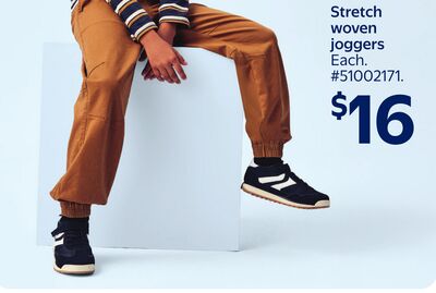 Stretch woven joggers