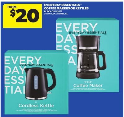 EVERYDAY ESSENTIALS™ COFFEE MAKERS OR KETTLES