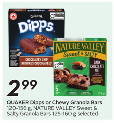 Dipps or Chewy Granola Bars