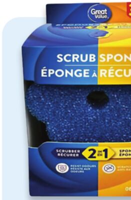 Great Value scrub sponges
