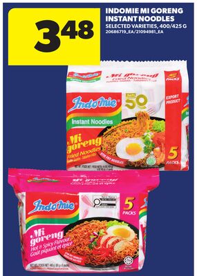 INDOMIE MI GORENG INSTANT NOODLES, 400/425 G