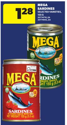 MEGA SARDINES, 155 G
