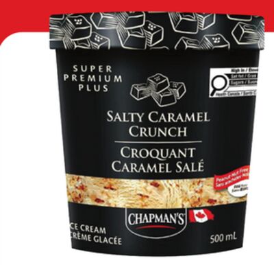 Chapman's Super Premium Plus ice cream tubs