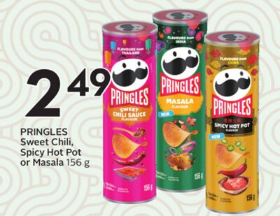 PRINGLES Sweet Chili, Spicy Hot Pot or Masala
