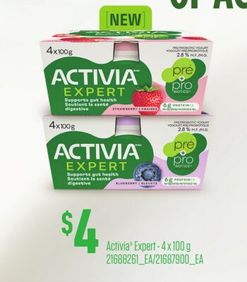 ACTIVIA® EXPERT, 4 X 100 G