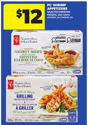 PC® SHRIMP APPETIZERS, 294-454 G