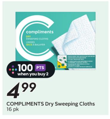 COMPLIMENTS Dry Sweeping Cloths