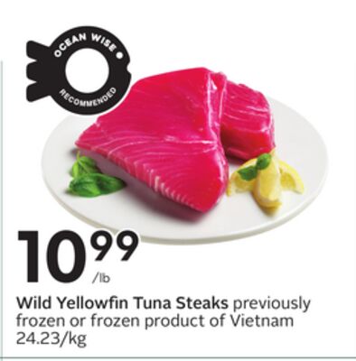 Wild Yellowfin Tuna Steaks
