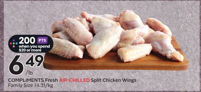 COMPLIMENTS Fresh AIR-CHILLED Split Chicken Wings - Big Earn