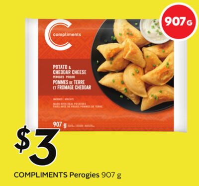 COMPLIMENTS Perogies