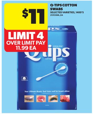 Q-TIPS COTTON SWABS, 1400'S
