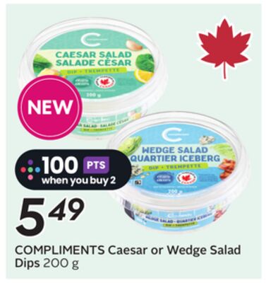COMPLIMENTS Caesar or Wedge Salad Dips - Big Earn