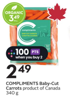 COMPLIMENTS Baby-Cut Carrots - Big Earn