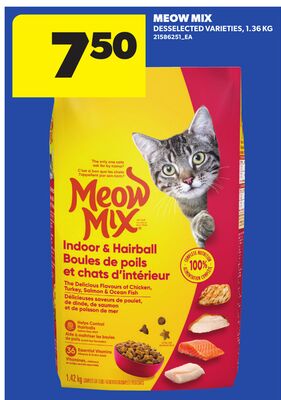 MEOW MIX, 1.36 KG